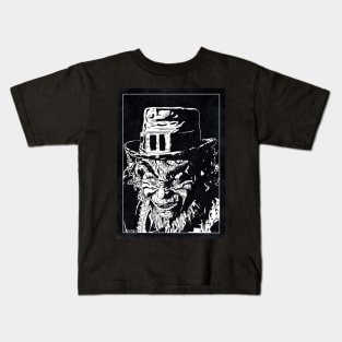 LEPRECHAUN (Black and White) Kids T-Shirt